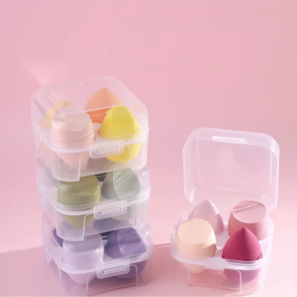 4 Pcs Beauty Makeup Sponge Eggs In Box Flawless For Creams, Powders & Liquids - Picture 11 of 11